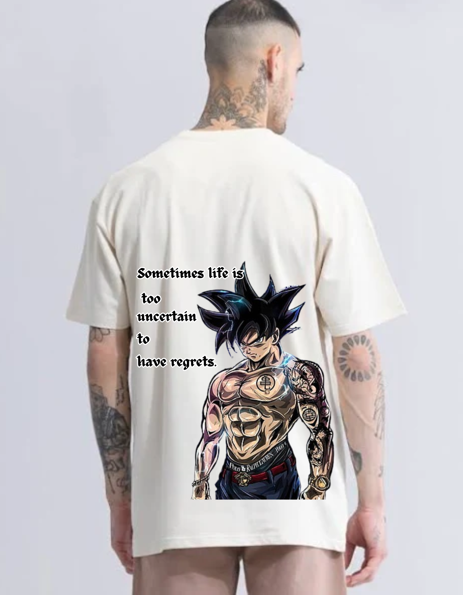 Dragon Ball Goku Off White oversized Vagabond Anime T shirt Vagabond Us