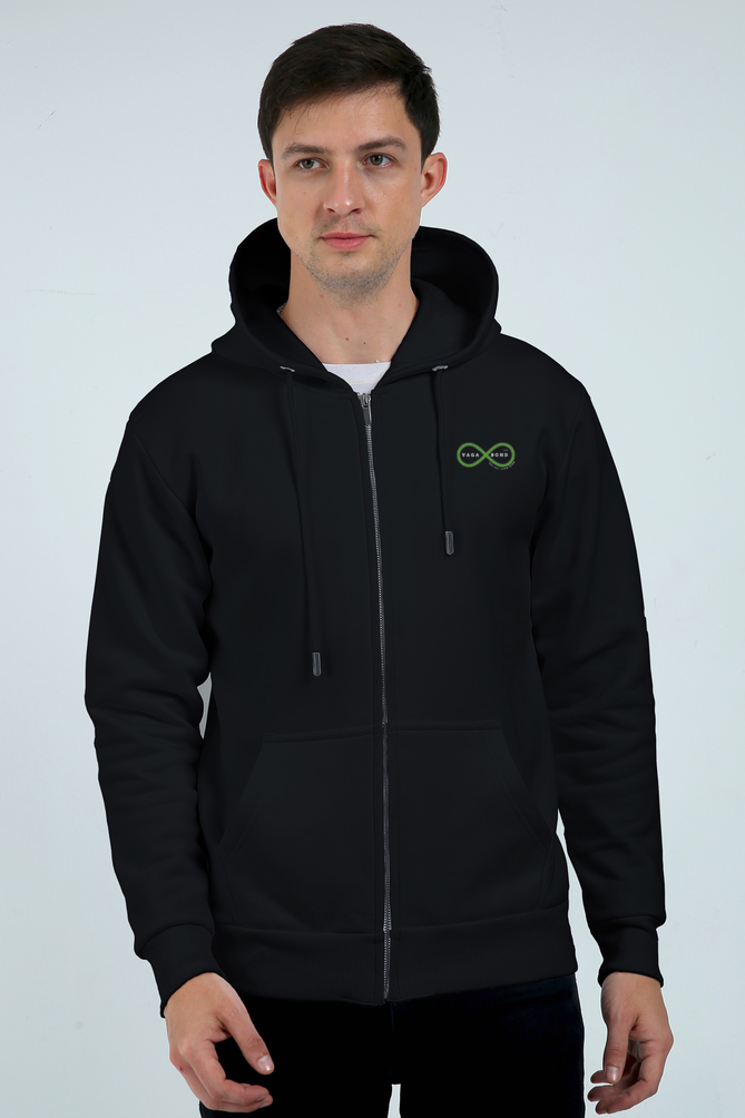 Vagabond Us  (GLOW IN DARK) Print  Stronger Than You Think Black Unisex Heavyweight Zip Hoodie