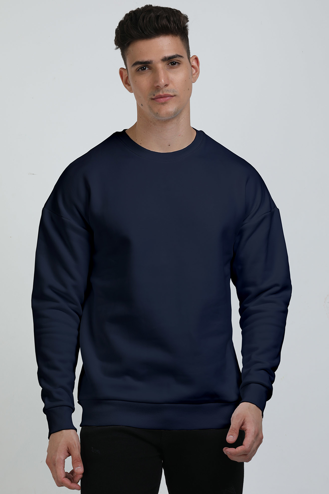 Vagabond Us Navy Blue Premium Unisex Oversized Sweatshirts