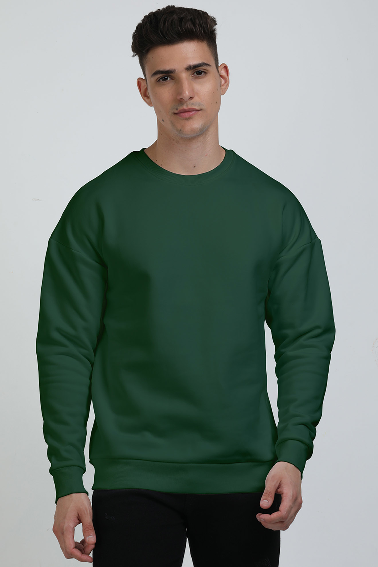 Vagabond Us Bottle Green Unisex Oversized Sweatshirts