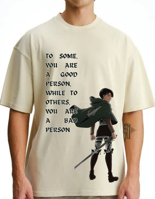 Attack on Titan Armin Off-White oversized Vagabond Anime T-shirt