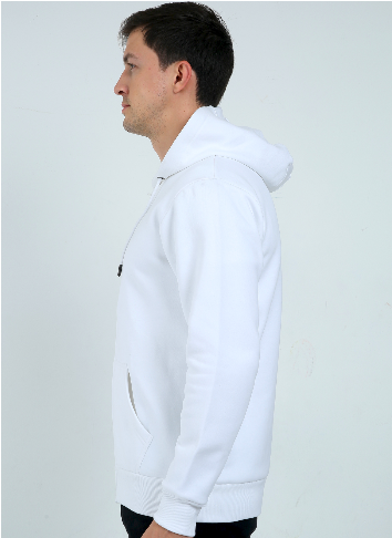 Vagabond White  Unisex Heavyweight Zip Hoodie