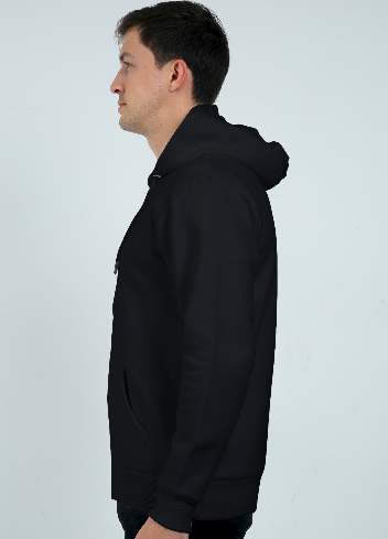 Vagabond Black Unisex Heavyweight Zip Hoodie