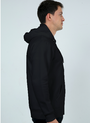 Vagabond Black Unisex Heavyweight Zip Hoodie