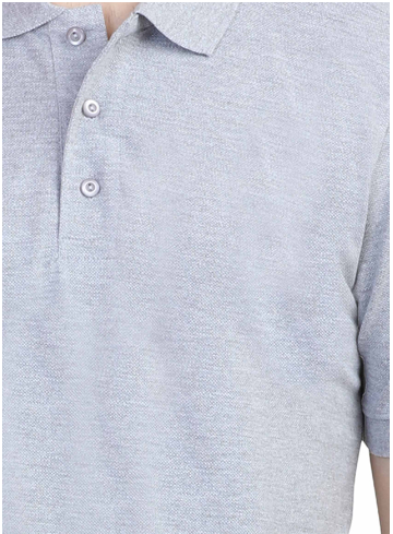 Vagabond Men Grey Polo Half- Sleeve T-shirt