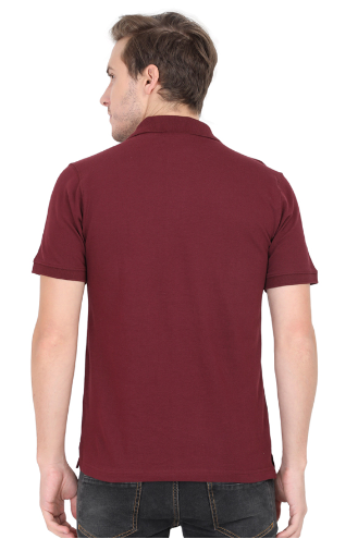 Vagabond Maroon Men Polo Half- Sleeve T-shirt