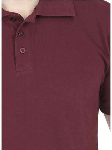 Vagabond Maroon Men Polo Half- Sleeve T-shirt